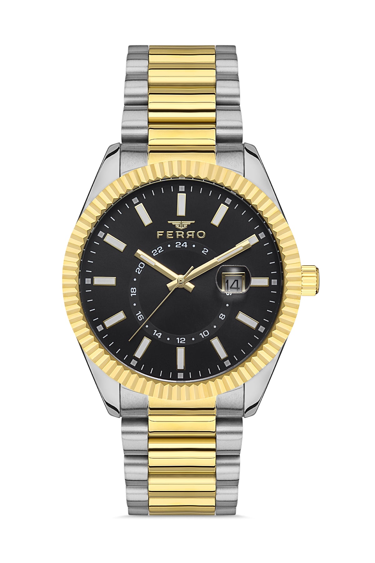 Ferro Cortese Analog Black Round Dial Men's Watch - F11288A-D2