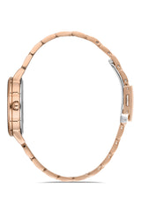 Ferro Analog Silver Round Dial Women's Watch - F21184A-C