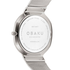 Obaku Oktant Analog BlueOctagonal Dial Men's Watch - V253GXJLMJ