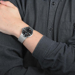 Obaku Na Analog Black Round Dial Men's Watch - V170GMCBMC