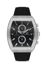Ferro Capri Blu Chronograph BlackTonneau Dial Men's Watch - FM11325D-J2