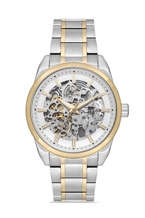 Ferro Roma Eterna Analog Silver Round Dial Men's Watch - FM40106A-D