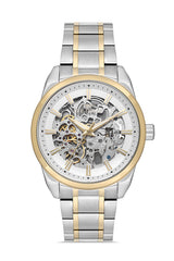 Ferro Roma Eterna Analog Silver Round Dial Men's Watch - FM40106A-D