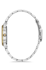 Ferro Analog White MOP Round Dial Women's Watch - F21928A-D