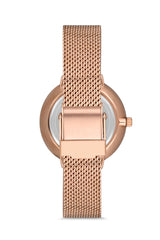 Ferro Analog Silver Round Dial Women's Watch - F21087C-C