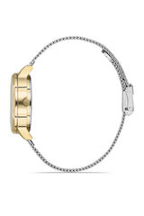Ferro Analog White MOP Round Dial Women's Watch - F21934C-D
