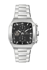 Ferro Eterna Analog Black Round Dial Men's Watch - FM11485A-A2