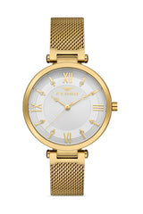 Ferro Lambrusco Analog Silver Round Dial Women's Watch - F21232C-B