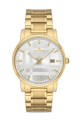 Ferro Analog Silver Round Dial Men's Watch - F11183A-B