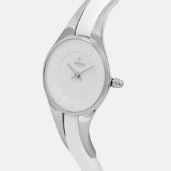 Obaku Morgen Snow Analog Silver Round Dial Women's Watch - V110LXCIRW
