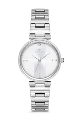 Ferro Analog Silver Round Dial Women's Watch - F21120A-A