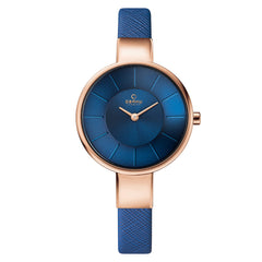 Obaku Sol Navy Analog Blue Round Dial Women's Watch - V149LXVLRA