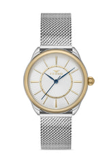 Ferro Analog Silver Round Dial Women's Watch - F21152C-D