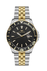 Ferro Analog Black Round Dial Men's Watch - F11922A-D2