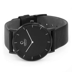 Obaku Banke Analog Black Round Dial Men's Watch - V143GXBBRB