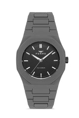 Ferro Polycarbon Analog Black Round Dial Men's Watch - F11400D-45G