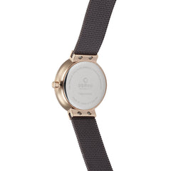 Obaku Klar Lille Walnut Analog Brown Round Dial Women's Watch - V153LXVNMN