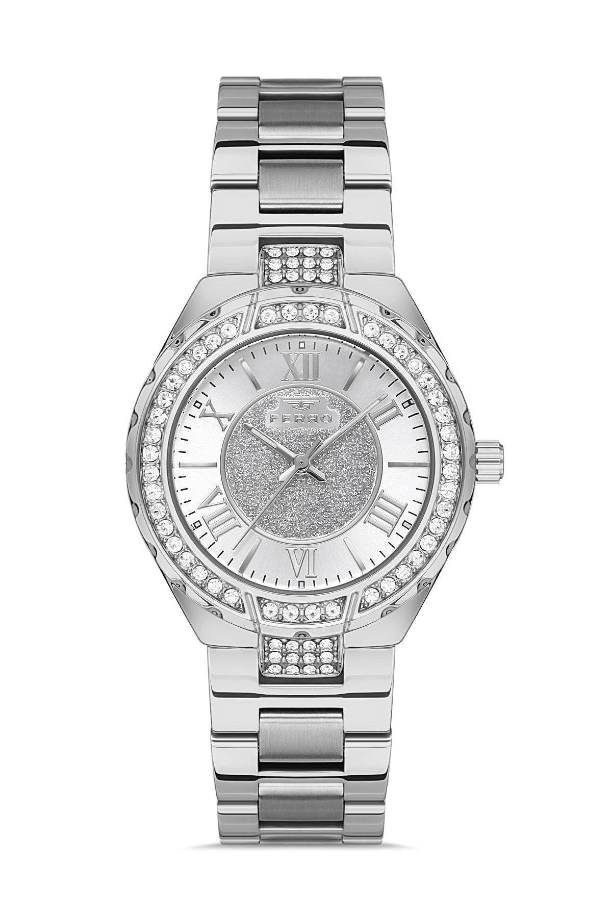 Ferro Verdicchio Analog Silver Round Dial Women's Watch - FL21256A-A