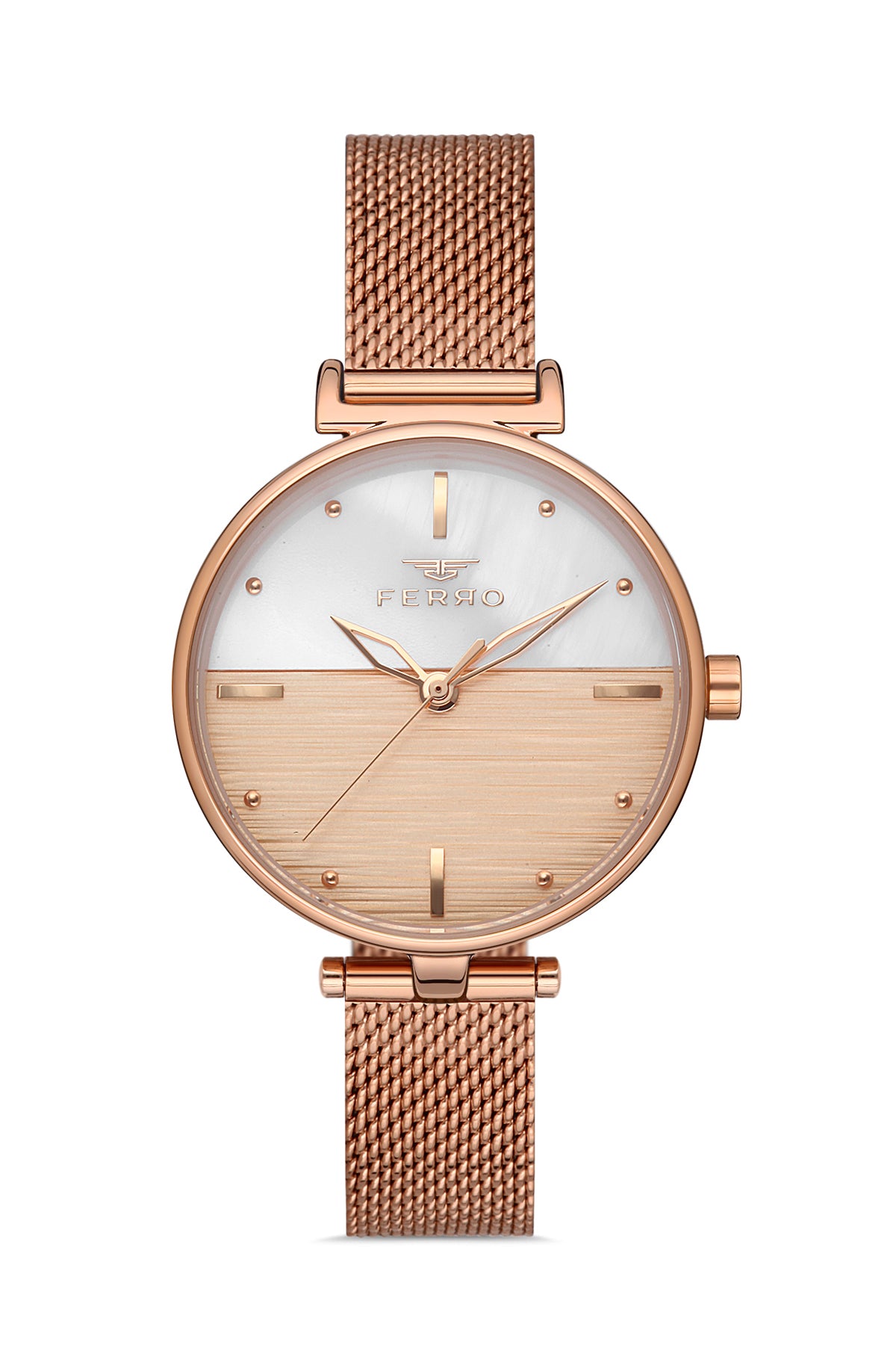 Ferro Analog Multicolour Round Dial Women's Watch - F21224C-C