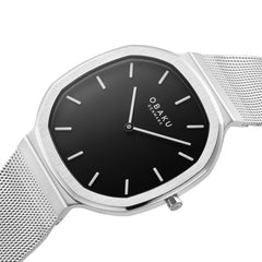 Obaku Oktant Onyx Analog BlackOctagonal Dial Men's Watch - V253GXCBMC