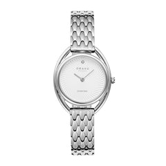 Obaku JUVEL BRACE Analog Silver White Round Dial Women's Watch - V286LXCISC