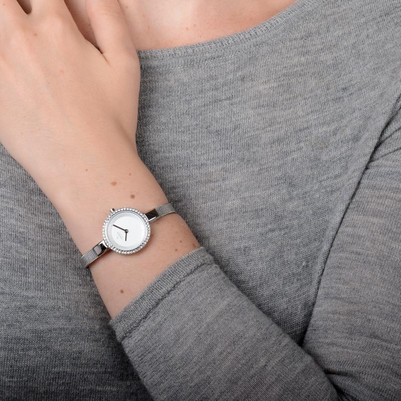 Obaku Siv Glimt Steel Analog Silver Round Dial Women's Watch - V129LECIMC