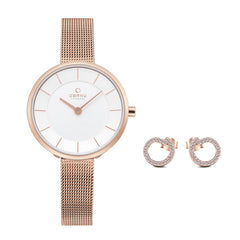 Obaku Merian-Walnut Analog White Round Dial Women's Watch - P226LJVIMV