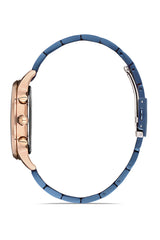 Ferro Multifunction Blue Round Dial Men's Watch - FM11151A-T