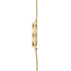 Obaku LILJE GOLD Analog White Round Dial Women's Watch - V299LXGWMG-EJBGW