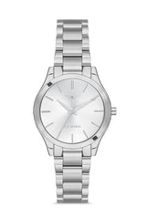 Ferro Analog Silver Round Dial Women's Watch - F21121A-1153-A