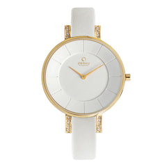 Obaku Lun Cotton Analog Silver Round Dial Women's Watch - V158LEGIRW