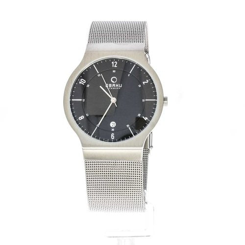 Obaku Na Analog Black Round Dial Men's Watch - V133GCBMC
