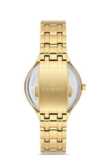 Ferro Verdicchio Analog Green Round Dial Women's Watch - FL21467A-B6