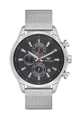 Ferro Chronograph Black Round Dial Men's Watch - FM31105C-A2