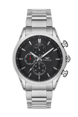 Ferro Multifunction Black Round Dial Men's Watch - FM1805A-1036-A2