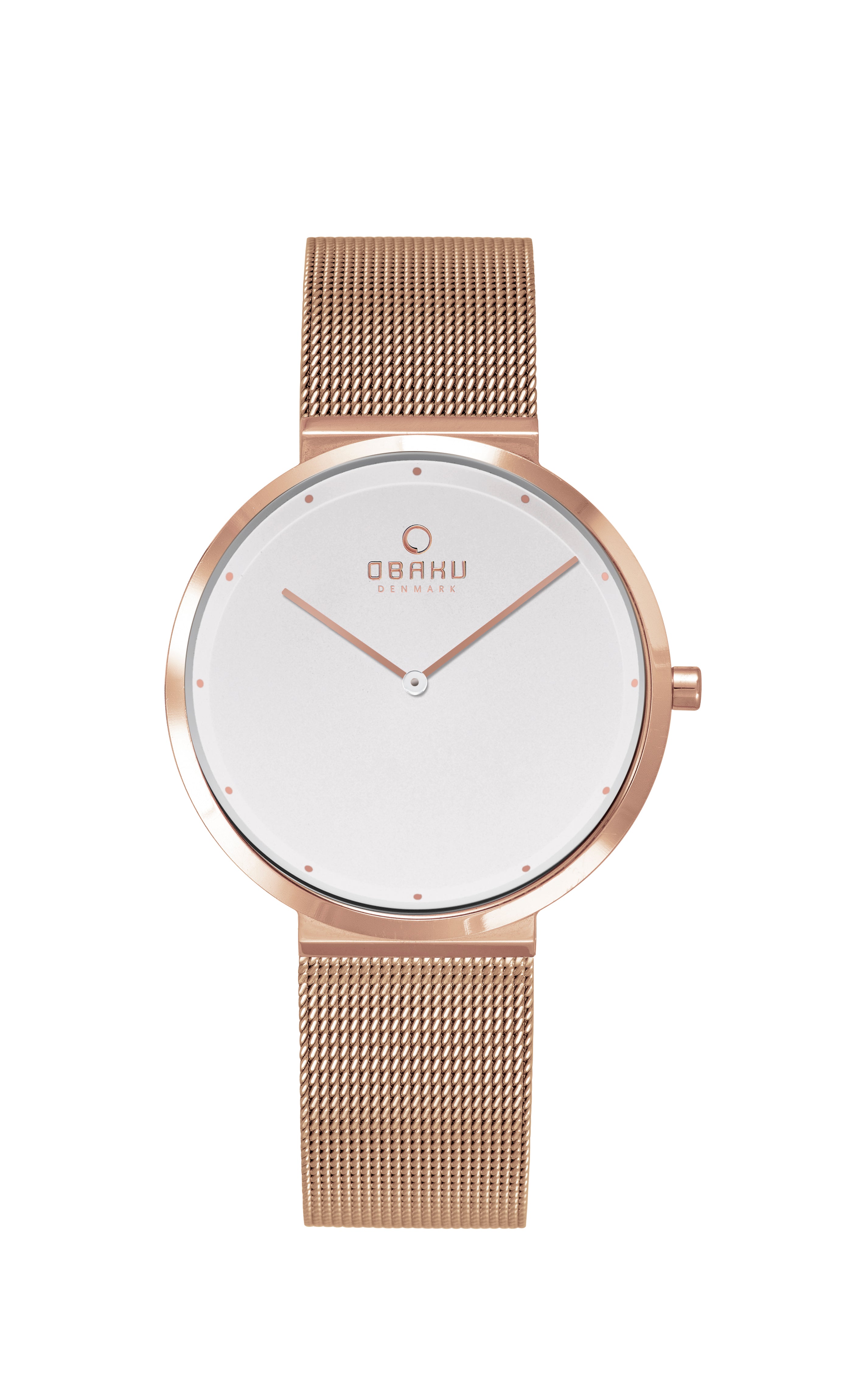 Obaku Papir Lille-Rose Analog White Round Dial Women's Watch - V230LXVWMV
