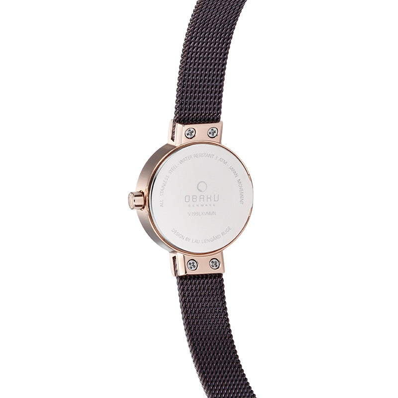 Obaku Spire Walnut Analog Brown Round Dial Women's Watch - V199LXVNMN