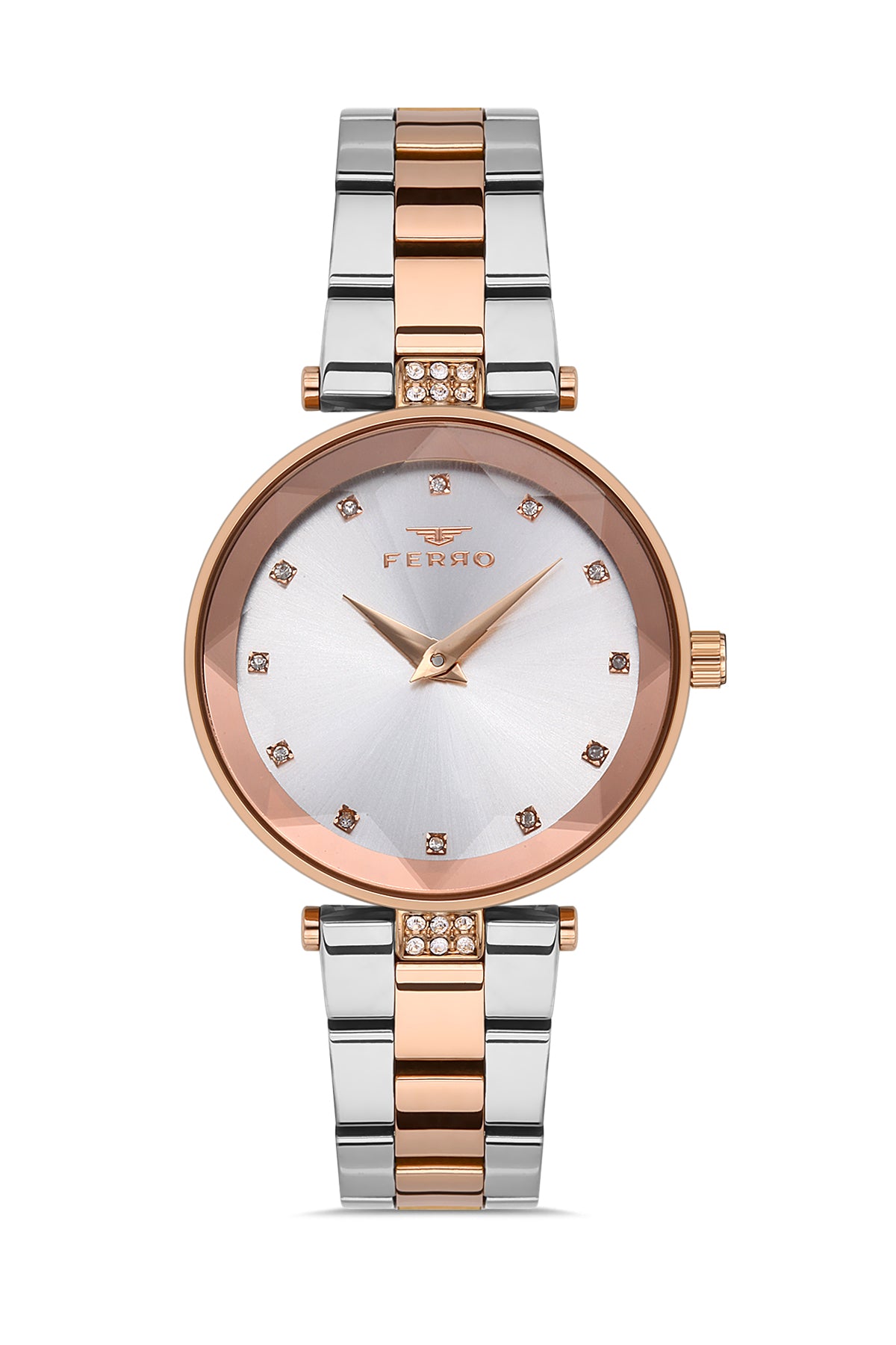 Ferro Verdicchio Analog Silver Round Dial Women's Watch - FL21297A-E