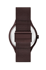 Ferro Analog Brown Round Dial Men's Watch - F11090C-F