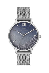 Ferro Analog Blue Round Dial Women's Watch - F21934C-A3