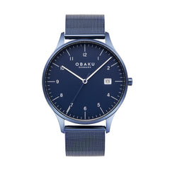 Obaku CHIA MARINE Analog Blue Round Dial Men's Watch - V298GDLLML