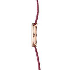 Obaku Stille Cherry Analog Purple MOP Round Dial Women's Watch - V146LXVQRD