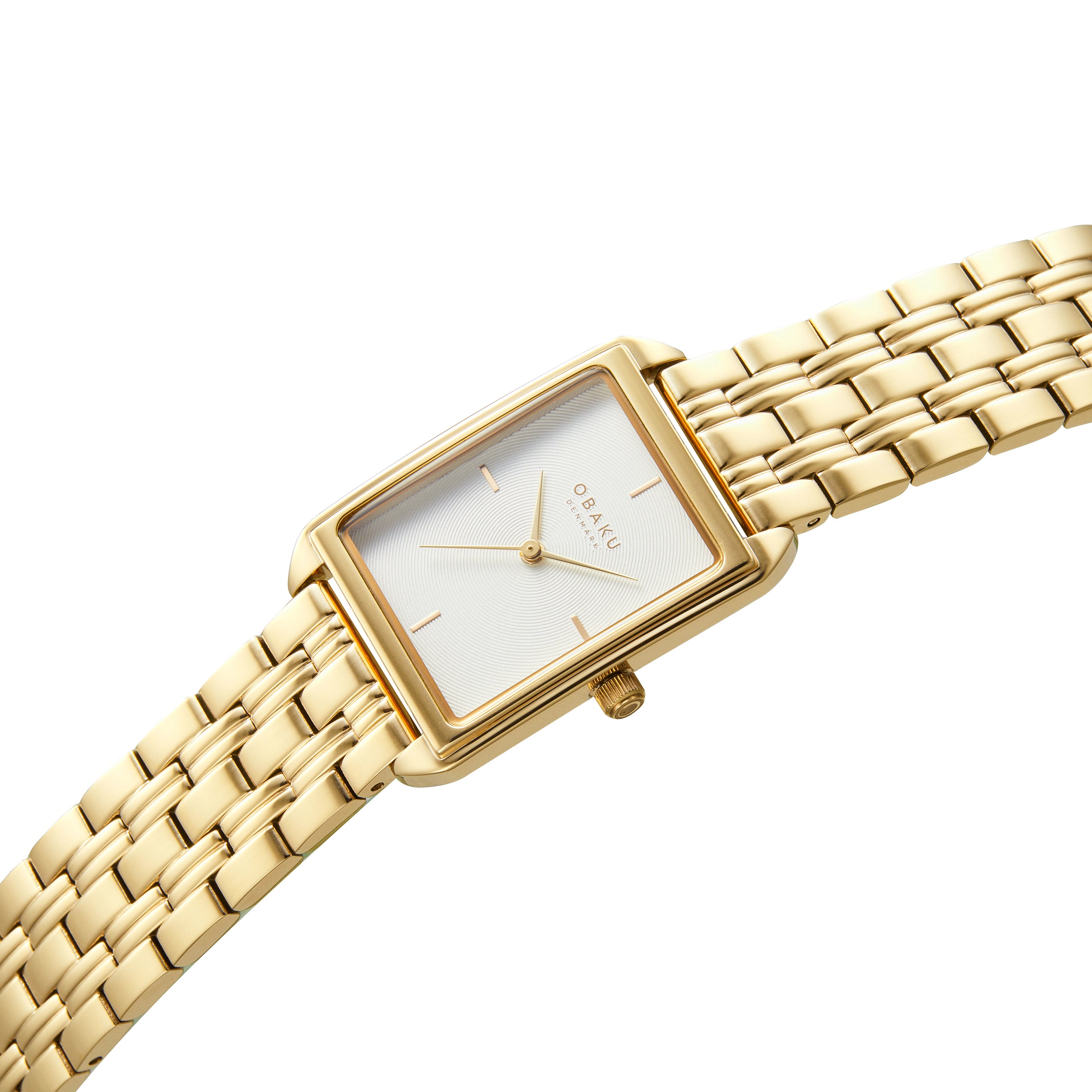 Obaku KAMILLE CIDER Analog Silver WhiteRectangle Dial Women's Watch - V293LXGISG