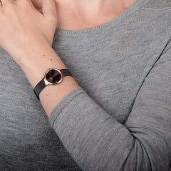 Obaku Klar Lille Walnut Analog Brown Round Dial Women's Watch - V153LXVNMN