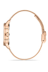 Ferro Analog Silver Round Dial Women's Watch - F40090C-C