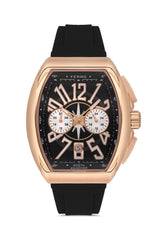 Ferro Riviera Analog BlackTonneau Dial Men's Watch - FM11444D-R