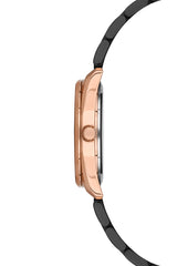 Ferro Analog Black Round Dial Women's Watch - F21161A-R