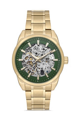Ferro Roma Eterna Analog Green Round Dial Men's Watch - FM40106A-B6