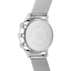 Obaku Gran Cyan Analog Blue Round Dial Men's Watch - V196GUCLMC