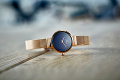 Obaku Spire Azure Analog Blue Round Dial Women's Watch - V199LXVLMV